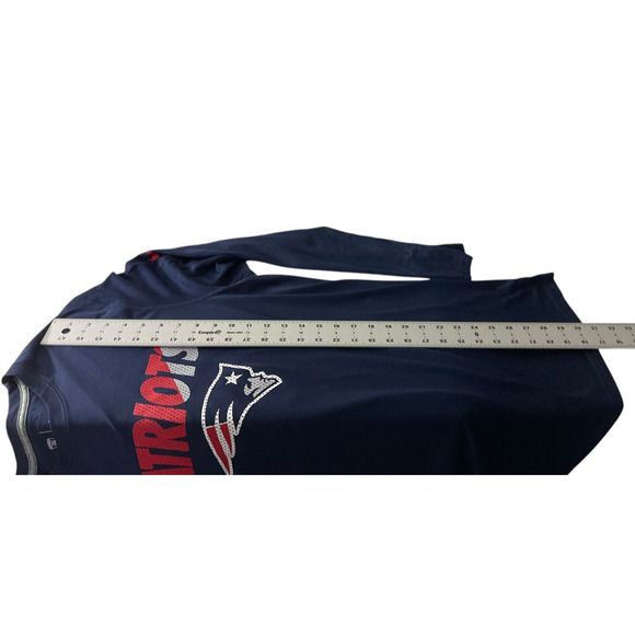 New England Patriots NFL Nike Dri-Fit Long Sleeve Shirt Mens Size XL Blue - Picture 6 of 13